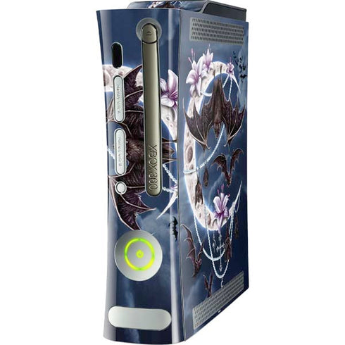 Gothic Moon with Bats and Flowers by Sarah Richter Xbox 360 (Includes HDD) Skin